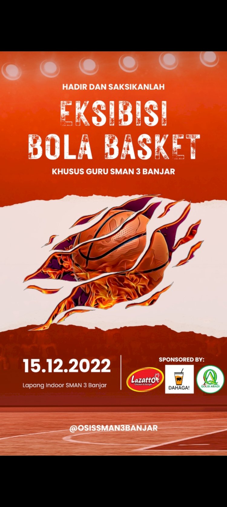 LAGI LAGI SMANTI BIKIN HEBOH !!!! BEGINI KESERUAN EKSIBISI BOLA BASKET..