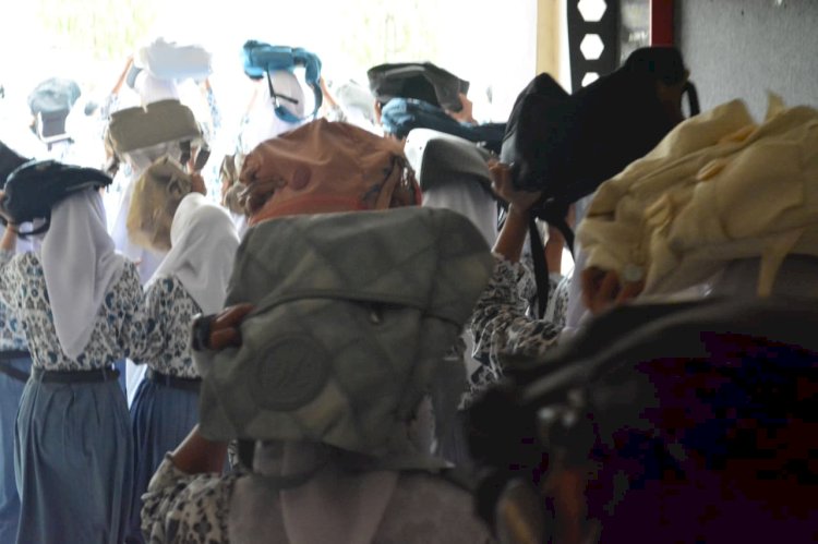 Simulasi Mitigasi Bencana, Wujud Kepedulian SMA Negeri 3 Banjar terhadap Keselamatan.